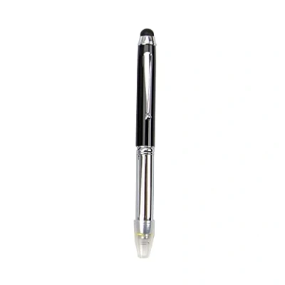 Imagen de SENRISE Bolígrafo LED con linterna 3 en 1, lápiz capacitivo, luz LED, bolígrafos de tinta alimentados por para escritura nocturna (paquete 1)