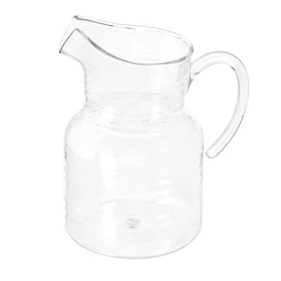Imagen de Amazon Basics Redondo Jarra Tritan Farm a mesa de 3 QT Cuartos, Transparente