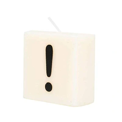 Imagen de PD Party 7040037 Vela de Letra tipo Scrabble Fiesta Decoraciones Ambiente !, Crema/Negro, 4cm Longitud x Ancho 2cm Altura
