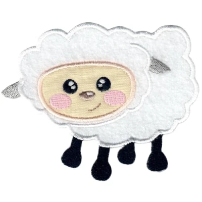 Imagen de PatchMommy Oveja Parche Termoadhesivo Bordado para Ropa Parches Infantiles y Apliques Niños