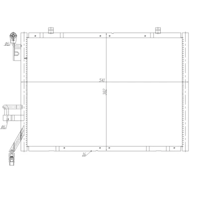 Imagen de NRF Easy Fit 350483 Condensador con junta anular 18,5 521 R 1234yf FORD: Transit Courier Furgón, FIESTA 6, Tourneo