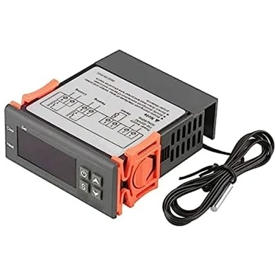 Imagen de Controlador de temperatura digital ARCELI AC 110V 220V Fahrenheit / Centígrados Termostato modo refrigeración con sensor 2 relés