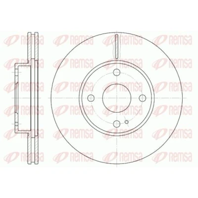 Imagen de REMSA 6843.10 Disco de freno Eje delantero 255, 255 20 4 ventilado MAZDA: MX 5 2, I, FAMILIA