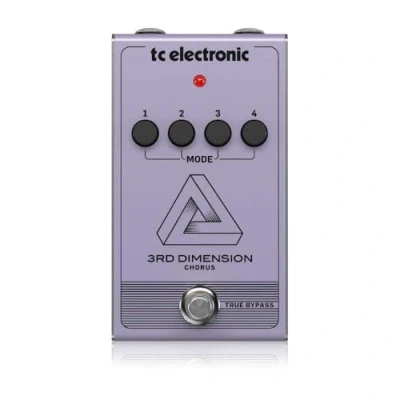 Imagen de TC Electronic 3RD DIMENSION CHORUS Recreación de pedal coro analógico clásico con selección efectos 4 botones y circuito BBD