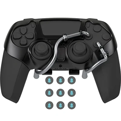 Imagen de EXknight Leverback V2 PS5 Botón Trasero, Adaptador de Expansión para Mando Ajuste con Tapa Joystick (Negro)