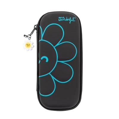 Imagen de Mr. Wonderful Estuche Wonder Margarita con Relieve Azul Escolar Diseño en 3D Realizado rPET