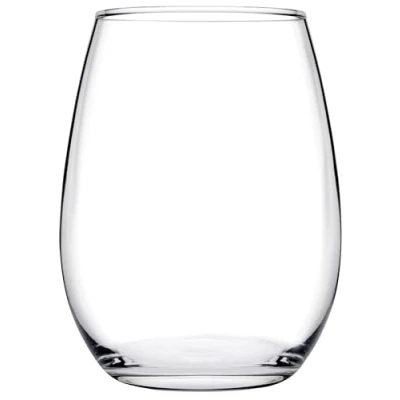 Imagen de Pasabahce 469280 Amber Juego de 6 Vasos Vino Blanco, Cristal, Transparente, 35 cl, kg, Vidrio