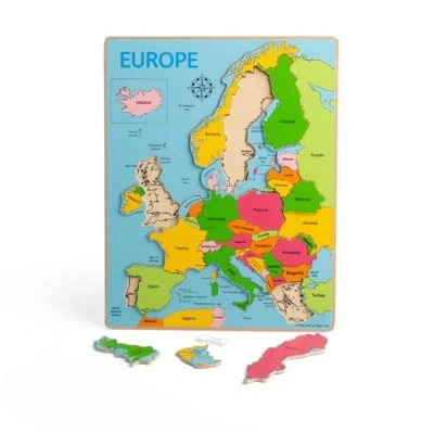 Imagen de Bigjigs Juguetes de Madera Europa recuadro Puzzle