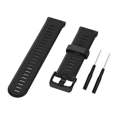 Imagen de Huabao Correa de Silicona para Garmin Forerunner 935/Forerunner 945/Approach S60/Garmin Fenix 5 (Negro)