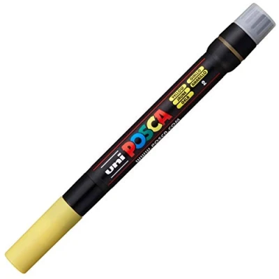 Imagen de Uni Ball 181607 Marcador POSCA con punta de pincel, amarillo