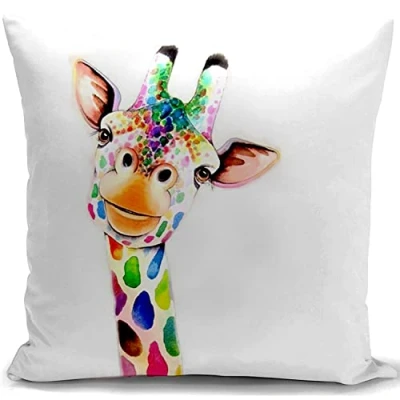 Imagen de Fundas Cojines 40 x cm Jirafa Sofa Decorativos Salon Regalo Mujer Funda cojin 40x40 almofadas Dormitorio Decoracion hogar