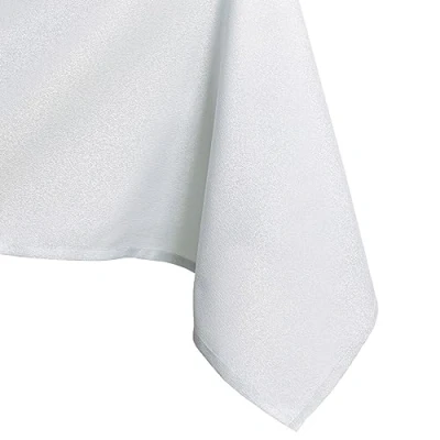 Imagen de AmeliaHome Mantel con efecto loto resistente al agua poliéster Blanco Empire 80x80 cm