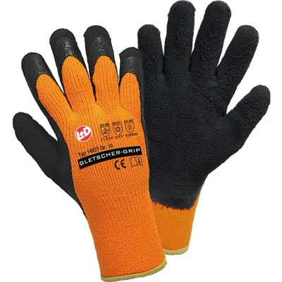 Imagen de L+D 14931 8 Guantes de protección negro, naranja Poliéster, Elastano