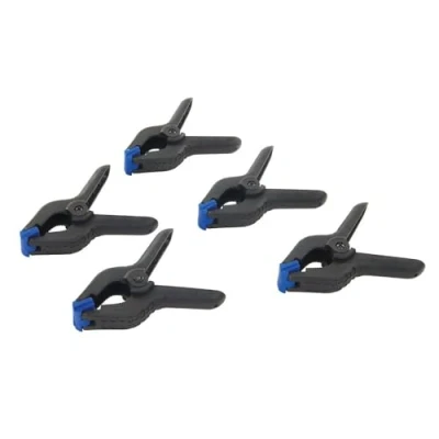 Imagen de Silverline Tools 250143 Pinzas de Sujeción con Resorte, Mordaza 110 mm, 5 Piezas