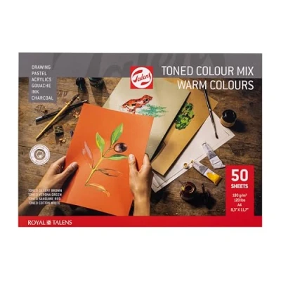 Imagen de Talens Toned Colour Block Warm Bloc de notas (A4, 50 hojas, 180 g/m²)
