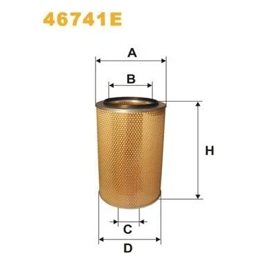 Imagen de WIX FILTERS 46741E Filtro de aire 471 302 Cartucho filtrante IVECO: EuroCargo I III, Stralis, MAN: F 2000, M 2000