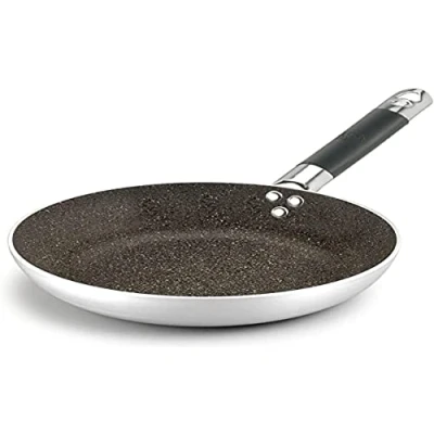 Imagen de Pentole Agnelli ALSA111BBINF32 Sartén de aluminio con avellanado bajo infinito, mango tubular acero inoxidable &quot;Cool&quot;, 32 cm, plateado