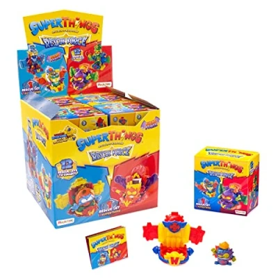 Imagen de SUPERTHINGS Serie Rescue Force, Colección Completa de los 12 vehículos Jets, Cada cajita Contiene 1 vehículo + SuperThing Check List