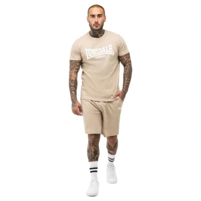 Imagen de Lonsdale SET Normale Passform MOY Pantalones deportivos, Hombre, Talla: XL, Beige white