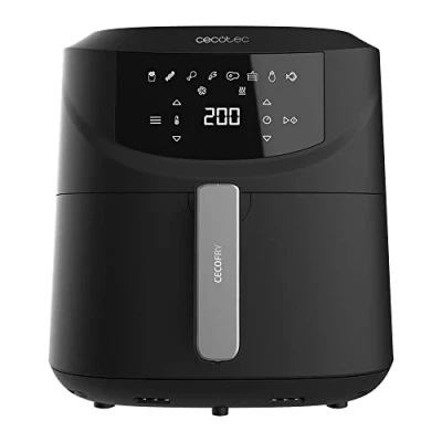 Imagen de Freidora de aire Cecotec Cecofry Absolute 7600, 2000W, 7.6 L, 8 modos, 80 200 ºC, Antiadherente, Panel táctil, Black