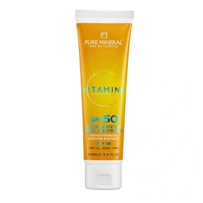 Imagen de Pure Mineral Protector Hidratante Facial SPF50 Minerales del Mar Muerto, Vitamina C, Protección UV, Hidratación Intensa Sin siliconas, sulfatos, parabenos 100ml