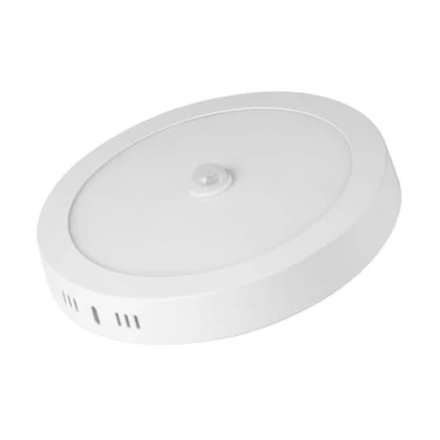 Imagen de FABRILAMP Downlight Superf.jade 18w 3000k 4000k 6500k Blanco 1620lm Redondo C/sensor Movimiento Crepuscular 3x22x22 Cm