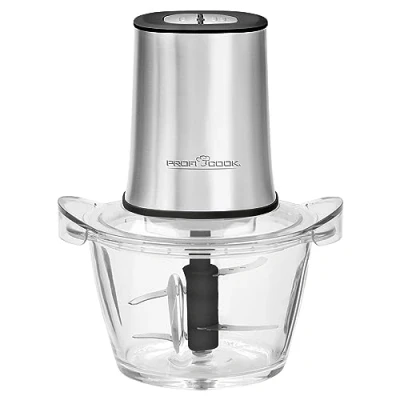 Imagen de Profi Cook PC MZ 1150 picadora de alimentos eléctrica 2 en 1 con multifunción 400 Watts Color plata