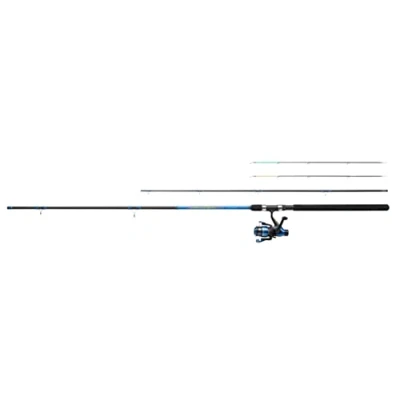 Imagen de Shakespeare Firebird Feeder Ruten und Rollen Combo Set Caña de Spinning, Unisex, Azul y Negro, 3.0m