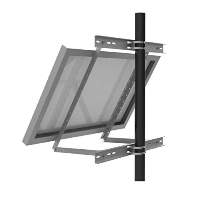 Imagen de enjoy solar Soporte de aluminio ajustable con ángulo inclinación 30 60 para un solo panel, módulo solar, adecuado el ancho del 100 680mm (incluye tornillos y tuercas)