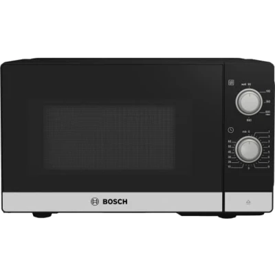 Imagen de Bosch FFL020MS2 Serie 2 Microondas, 26 x 44 cm, 800 W, plato giratorio de 27 tope puerta izquierda, soporte limpieza, iluminación LED, uniforme, acero inoxidable (nuevo)