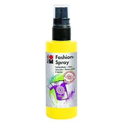 Imagen de Marabu Sunshine Yellow Pintura textil con pulverizador (100 ml), color amarillo