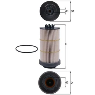 Imagen de MAHLE ORIGINAL KX 80/1D Filtro Combustible Cartucho filtrante