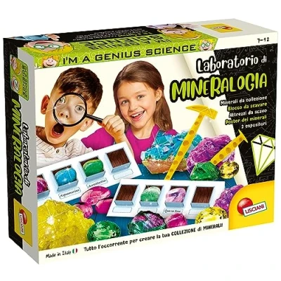 Imagen de Liscianigiochi I&#039;m a Genius Laboratorio di Mineralogia Bloqueo Juego Científico, Multicolor, 38.8 x 28.5 7.8 cm (83923)