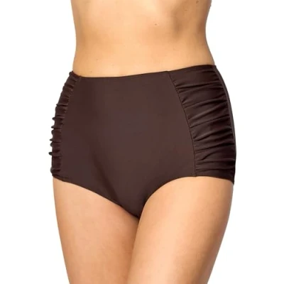 Imagen de Merry Style Bragas de Bikini Parte Abajo Bañador Corte Alto Mujer MS10 119 (Marrón (8157), 48)