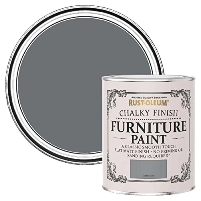 Imagen de Rust Oleum RO0070014G1 Pintura De Chalky Finalizar Muebles Antracita 750Ml