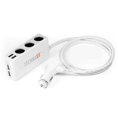 Imagen de Cargador De Coche Con 4 Usb Y 3 Tomas Encendedor Te 11
