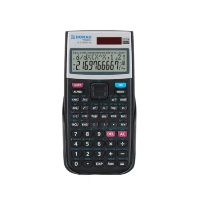 Imagen de DONAU Tech Técnico científico/calculadora/Calculadora/Solar y batería/ 401 Funciones/Negro/Funda Protectora para calculadora/calculadora/Funda Deslizante/ 16,4 x 8,4 1,9 cm