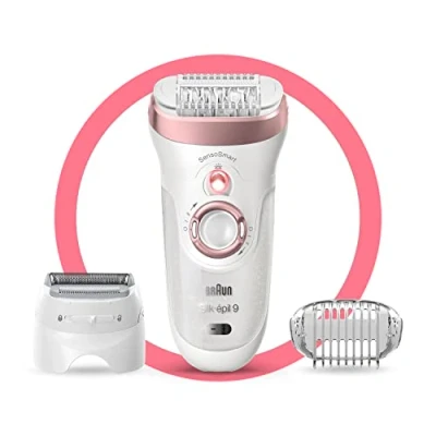 Imagen de Depiladora Braun Silk épil 9 730, Tecnología Micro Grip, Luz Smartlight, Wet&amp;Dry, 3 en 1