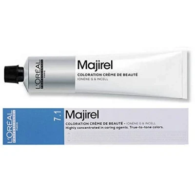 Imagen de Loreal Majirel 7,1 Tinte para el cabello (3 unidades, 50 ml), color rubio medio ceniza