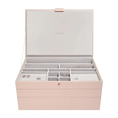 Imagen de Stackers Caja de joyería Color Rosa 3 Niveles