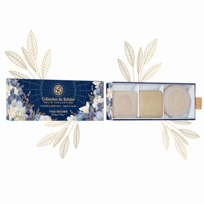 Imagen de Yves Rocher GREEN HEROES Kit de Jabón y Champú Sólido: Nutrición Capilar Limpieza Facial Fórmula Vegana, 96% Ingredientes Naturales Ideal para Viajar Regalar