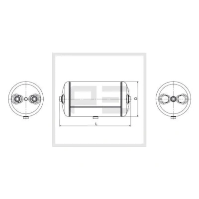 Imagen de PETERS ENNEPETAL 016.229 80A Depósito de aire, sistema aire comprimido