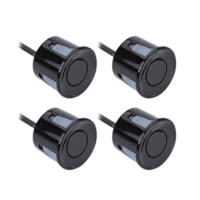 Imagen de 4pcs Sonda del Radar Sensor Aparcamiento, de Marcha atrás Detector Respaldo vehículo (Negro) Cable Aparcamiento 4,5