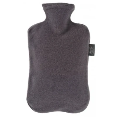 Imagen de Fashy Pharm, Botella de Agua Caliente con Forro Polar, 2 l, Color: Gris