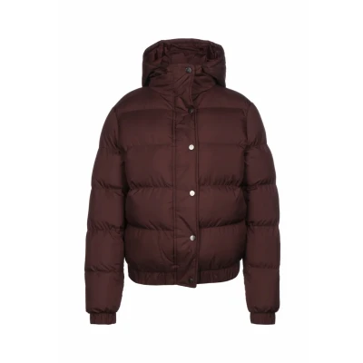 Imagen de Urban Classics Hooded Puffer Chaqueta de invierno, Mujer, Talla: Large, Cherry