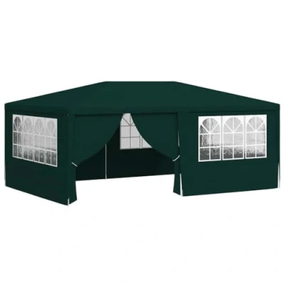Imagen de vidaXL Carpa Profesional para Fiestas con Paredes, Cenador Bodas Acampada, Toldo Resistente al Agua, de Jardín Terraza, Verde