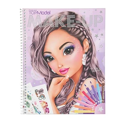 Imagen de Depesche 10728 Libro para Colorear, TOPModel Create Your Make Up, Aprox. 24 x 19,5 1 cm, Multicolor