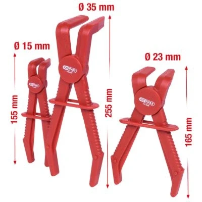 Imagen de KS TOOLS 115.5055 Pinza para abrazadera de manguera en forma ángulo