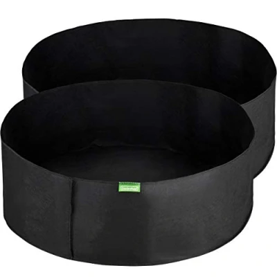 Imagen de GardenMate 2X 190L Jardinera elevada Bolsas de Tela no Tejida para Plantas Altura 30 cm Ø 92