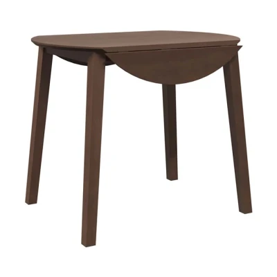 Imagen de vidaXL Mesa de Comedor Madera Maciza Caucho marrón